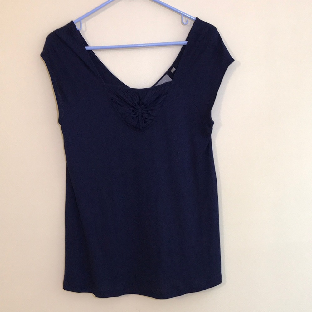 VanessaVirginia Navy Blue Top